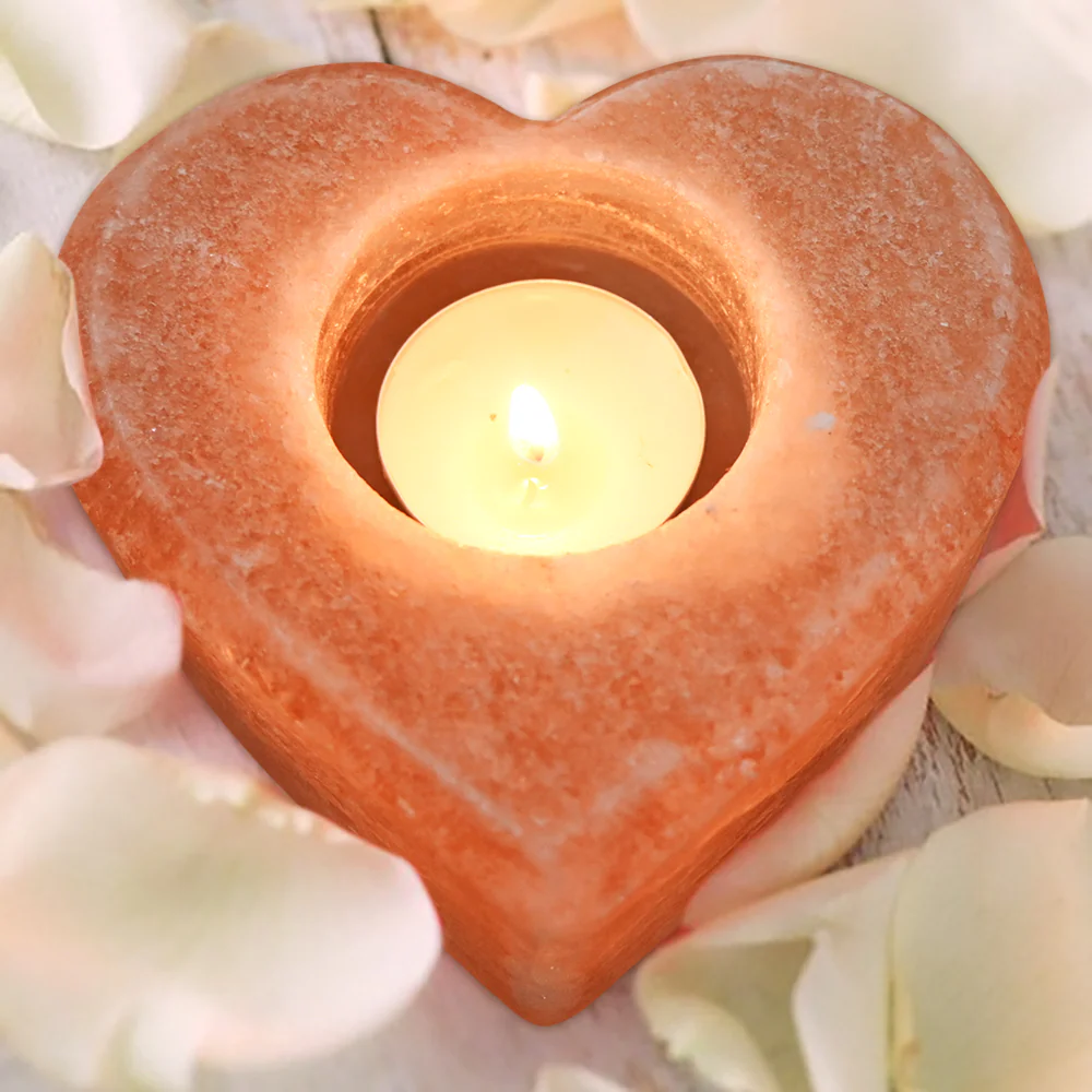 Himalayan Salt - Tea Light Heart Shape