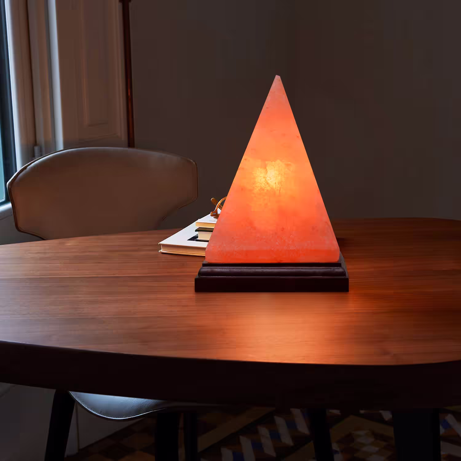 Himalayan Salt - Pyramid Lamp (8 inches, 7 lbs.) Best Gift Item alternate